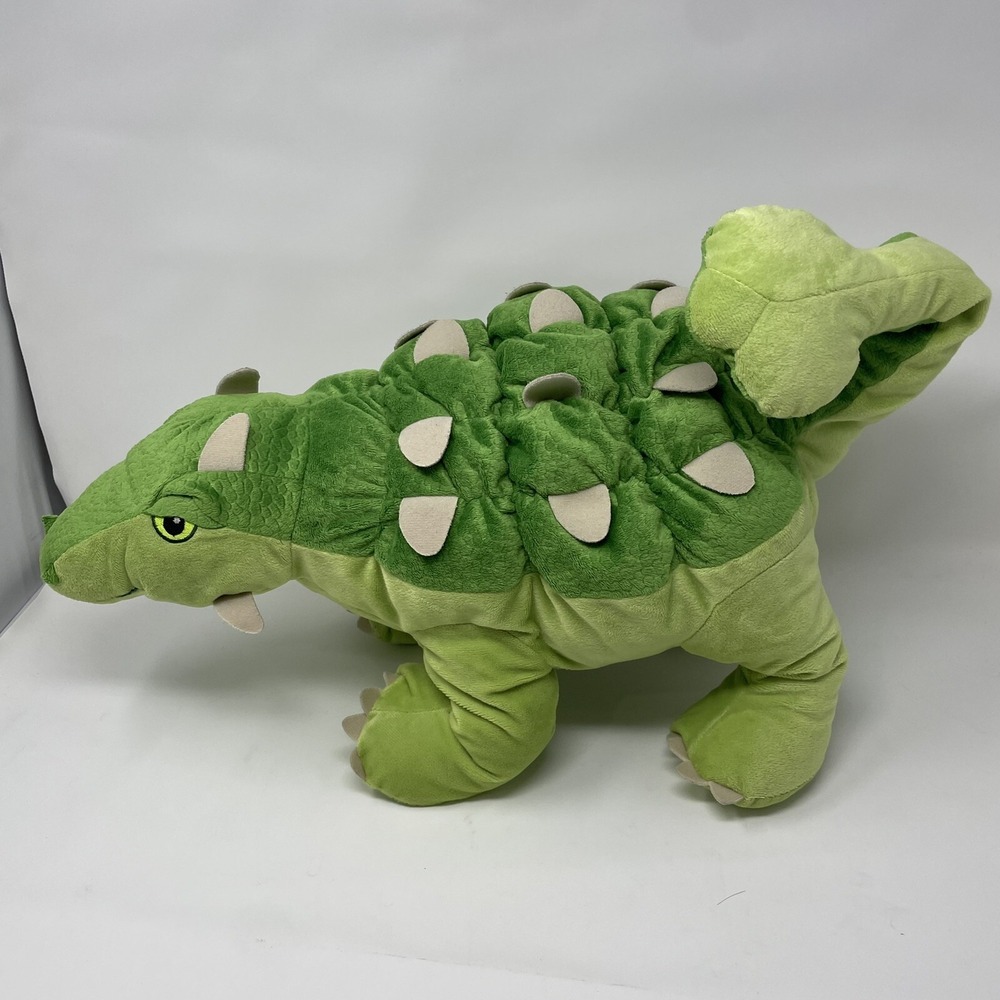 RETIRED Jättelik Ankylosaurus Dinosaur Soft Toy Plush 22 inch Green IKEA Stuffed - Picture 3 of 12